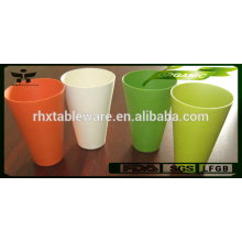 Custom LOGO Printed BAMBOO FIBER Cups for Single Wall China manufacture